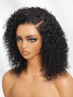 Lumivive 13x4 Pre-Everything™ Lace Frontal Black Side Part Jerry Curly Wig - Image 5