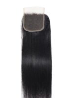 Lumivive Natural Black 4x4 Lace Closure With 3Pcs Yaki Straight Bundles - Image 3