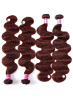 Lumivive Vibrant Reddish Brown Body Wave 4Pcs 100% Remy Human Hair Bundles Deal - Image 3