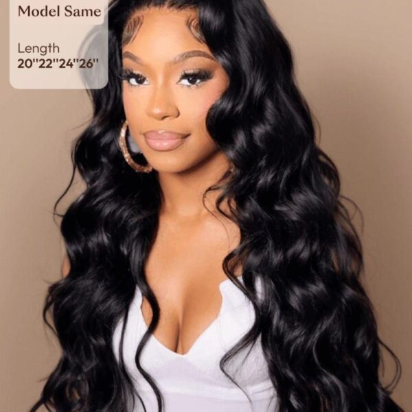 Lumivive 3Pcs Remy Hair Body Wave Bundles with Lace Closure