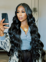 Lumivive Body Wave Upgrade Lace Closure Middle Part Closure Bleached Knots 4x0.75 T Part Closure Natural Color - Image 2