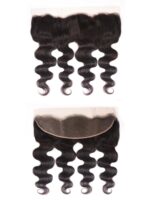 Lumivive 4Pcs Brazilian Hair Body Wave Bundles With Transparent Lace Closure - Image 7