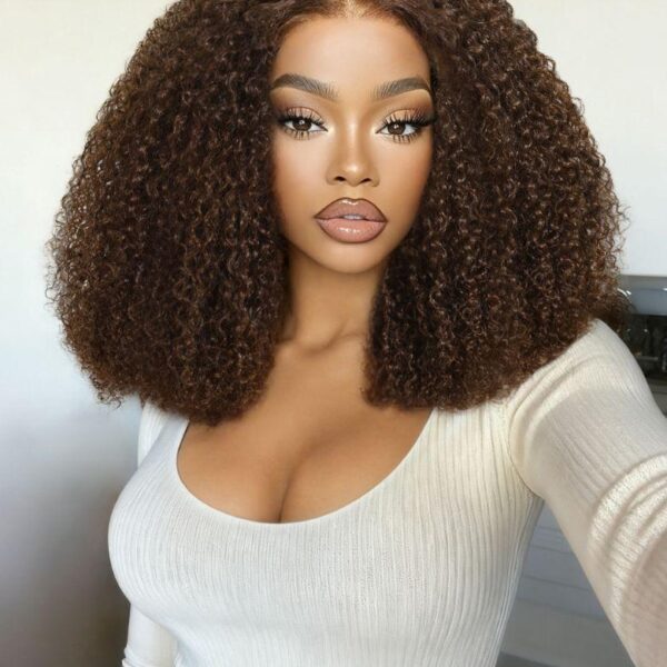 Lumivive 13x4 Pre-Everything™ Lace Frontal Black Side Part Jerry Curly Wig