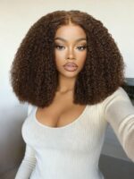Lumivive 13x4 Pre-Everything™ Lace Frontal Black Side Part Jerry Curly Wig - Image 2