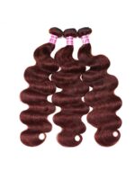 Lumivive Dark Auburn Body Wave Remy Human Hair 3 Bundles With Closure Deal - Image 5