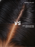 Lumivive HD Lace 5x5 Closure Skin Melt Perfect Hairline Glueless Straight Wig with Bleached Knots - Image 11