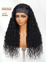 Lumivive Water Wave Headband Human Hair Glueless Wig With Invisi Drawstring - Image 11