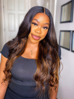 Lumivive Ombre Highlight Body Wave 4x4 Free Part Lace Closure 1 Piece - Image 3