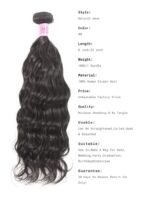 Lumivive 4Pcs Natural Wave Remy Human Hair Weaves - Image 7