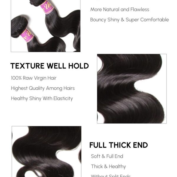 Lumivive Unprocessed Raw Virgin Hair Body Wave Bundle 1 Pack
