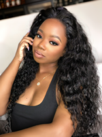 Lumivive Undetectable HD Lace 5x5 Closure with 3 Deep Wave Bundles - Image 4
