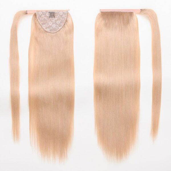 Lumivive Dirty Blonde Straight Clip In Ponytail Extension Human Hair