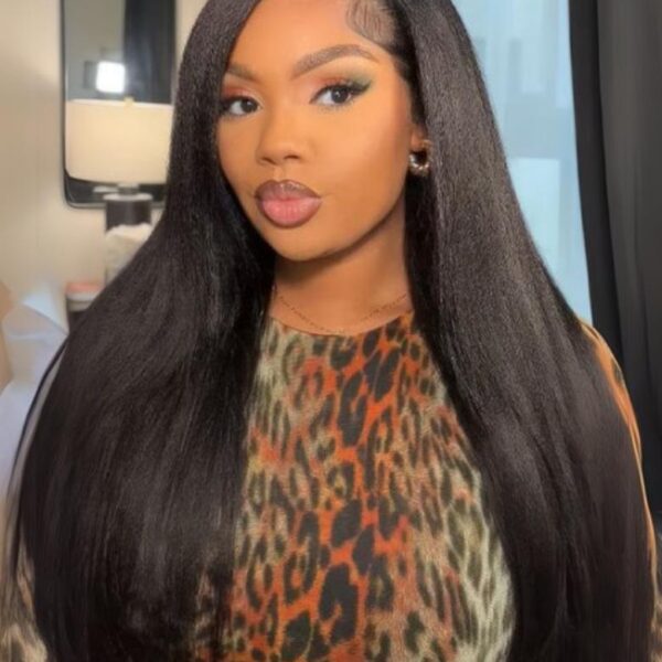 Lumivive Natural Black 4x4 Lace Closure With 3Pcs Yaki Straight Bundles