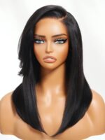 Lumivive Bye-Bye Knots™ 7x5 Lace Yaki Straight Invisi Drawstring Wig With Side Bangs - Image 3