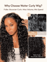 Lumivive Pre-Everything™ Lace Front Black Curly Glueless Drawstring Wig - Image 7