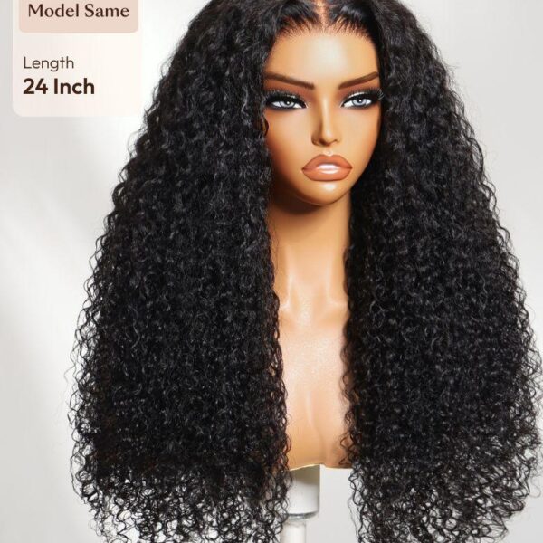 Lumivive Bye-Bye Knots™ 7x5 Lace Black Afro Twist Out Curls 150% Density Wig with Invisi Drawstring