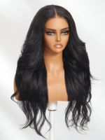 Lumivive Bye-Bye Knots 7x5 Lace Black Yaki Soft Layered Wig - Image 4