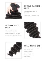 Lumivive Hair Icenu Series 4pcs Loose Deep Wave Virgin Human Hair Weft - Image 6