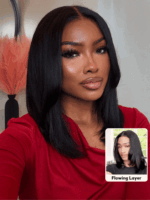 Lumivive Bye Bye Knots™ Yaki Bob Wear Go Glueless Lace Human Hair Wig - Image 4