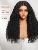 Lumivive Bye-Bye Knots™ 7x5 Lace Jerry Curl 150% Density Wig with Lived-In Coils - Image 7