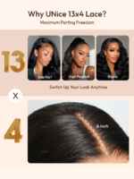 Lumivive Lace Front Bronde With Honey Blonde Highlights Water Wave Glueless Drawstring Wig - Image 13