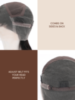 Lumivive Full Lace Pre-Plucked 613 Blonde Wig with Dark Roots - Image 6