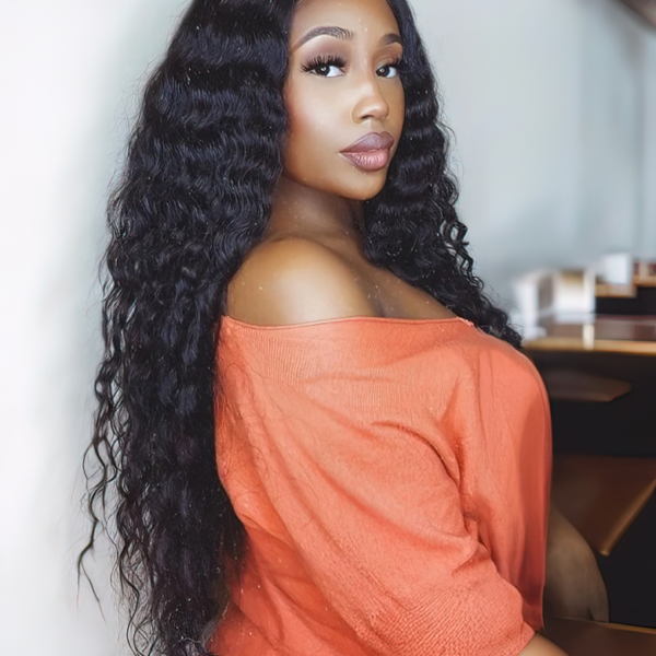 Lumivive Undetectable HD Lace 5x5 Closure with 3 Deep Wave Bundles