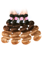 Lumivive Brazilian Ombre 4Pcs Body Wave Remy Human Hair Bundles - Image 7