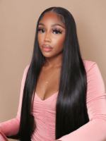 Lumivive 5x5 HD Invisible Lace Closure With 3Pcs Straight Human Hair Bundles