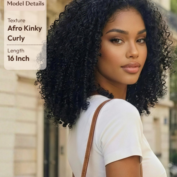 Lumivive InvisiBlend™ V Part Curly Wig With Invisible Drawstring No Leave Out