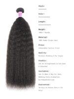 Lumivive 3 Packs Kinky Straight Indian Human Hair Bundles Deal - Image 9