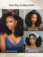 Lumivive 7x5 Bye Bye Slip™ Lace Natural Black Afro Kinky Curly with Finger Coil Ends - Image 5