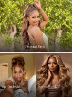Lumivive Bye-Bye Knots™ Honey Blonde Glueless Lace Human Hair Wig With Drawstring - Image 5