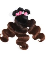 Lumivive Brown Balayage 4x4 Lace Closure With 3Pcs Body Wave Bundles - Image 5