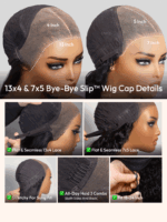 Lumivive 7x5 Bye Bye Slip™ Lace Auburn/Red Brown Fluffy Loose Wave Wig with Wispy Bangs 180% Density - Image 7