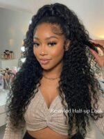 Lumivive Bye-Bye Knots™ 7x5 Lace Jerry Curl 150% Density Wig with Lived-In Coils - Image 3