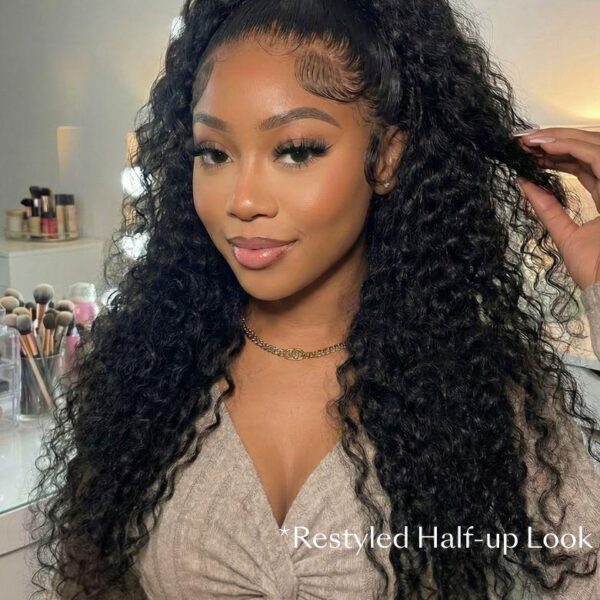 Lumivive Bye-Bye Knots™ 7x5 Lace Jerry Curl 150% Density Wig with Lived-In Coils