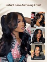Lumivive Invisible HD Lace Front Loose Wave Wig with Face Framing Curtain Bangs - Image 3