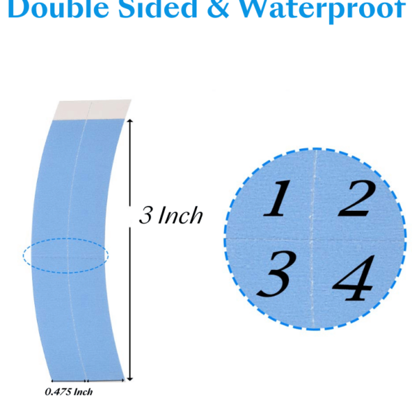 Lumivive Invisible Peelable Water Proof Tape For Lace Wigs