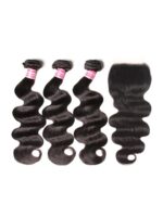 Lumivive 5x5 Clear HD Lace Closure With Body Wave 3Pcs Bundles - Image 8