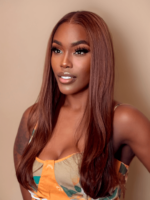 Lumivive Mahogany Auburn Brown 3Pcs 100% Remy Human Straight Hair Bundles - Image 2