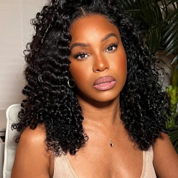 Lumivive Bye-Bye Knots Adjustable Cap Size Glueless Curly Wig
