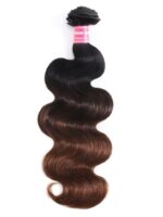 Lumivive Chestnut Brown Ombre Body Wave 1 Piece Human Hair Bundle - Image 5