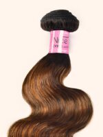 Lumivive Classic Brown Highlight 4Pcs Human Hair Body Wave Bundles - Image 7