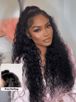 Lumivive Pre-Everything™ Lace Front Black Curly Glueless Drawstring Wig - Image 4