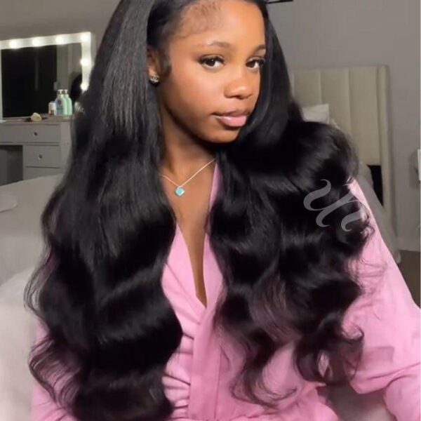 Lumivive InvisiBlend™ V Part Kinky Straight Glueless Human Hair Wig
