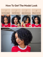 Lumivive 7x5 Bye Bye Slip™ Lace Natural Black Afro Kinky Curly with Finger Coil Ends - Image 3