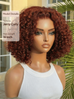 Lumivive Bye-Bye Knots™ Pre-Cut Lace Put On And Go Reddish Brown Curly Wig - Image 9