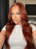 Lumivive Bye-Bye Knots™ Reddish Brown Glueless Real Hair Wig Pre-Max Easy Wear - Image 2