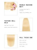 Lumivive Brazilian Virgin Hair Straight Hair One Bundle Unprocessed Virgin Remy Human Hair Straight Hair Weave Natural Black Color - Image 3